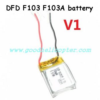 dfd-f103-f103a-f103b helicopter parts battery 3.7V 180mAh (V1 F103/F103A)